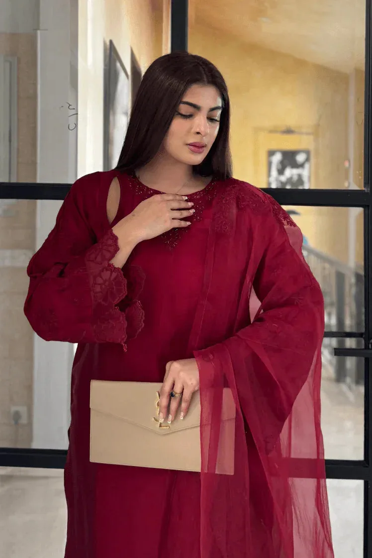 Muntaha by Shanzay Fahad Aangan Eid Edit Raw Silk – view 4 – Poshaq