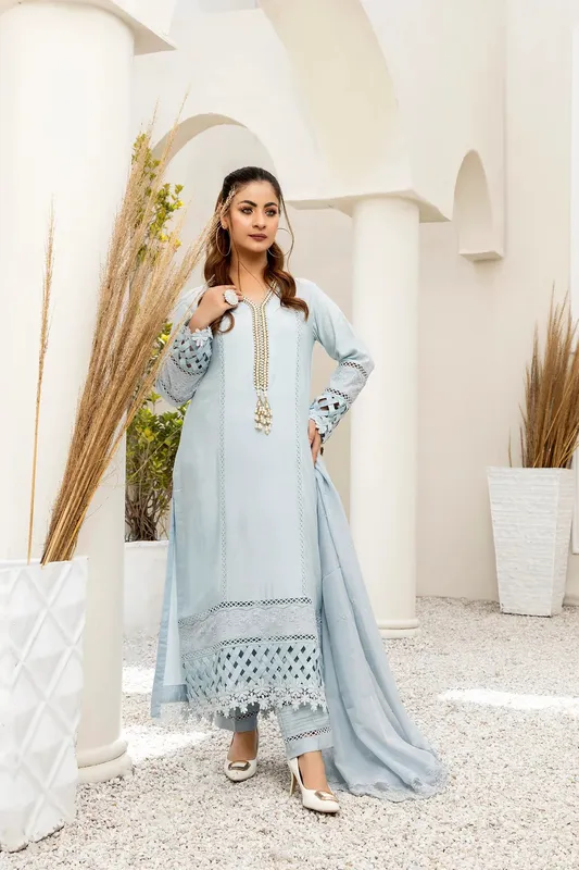 Muntaha by Shanzay Fahad Mushk Casual Pret green Cotton – view 1 – Poshaq