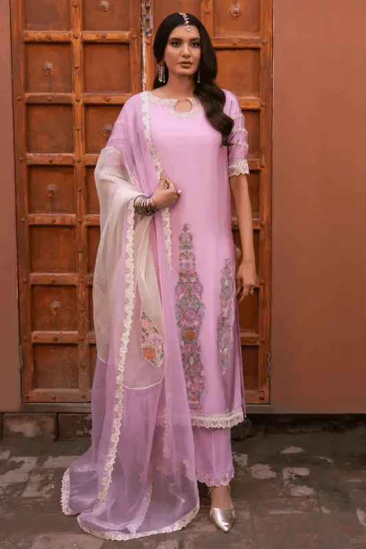 Muntaha by Shanzay Fahad Aangan Eid Edit Raw Silk – view 1 – Poshaq