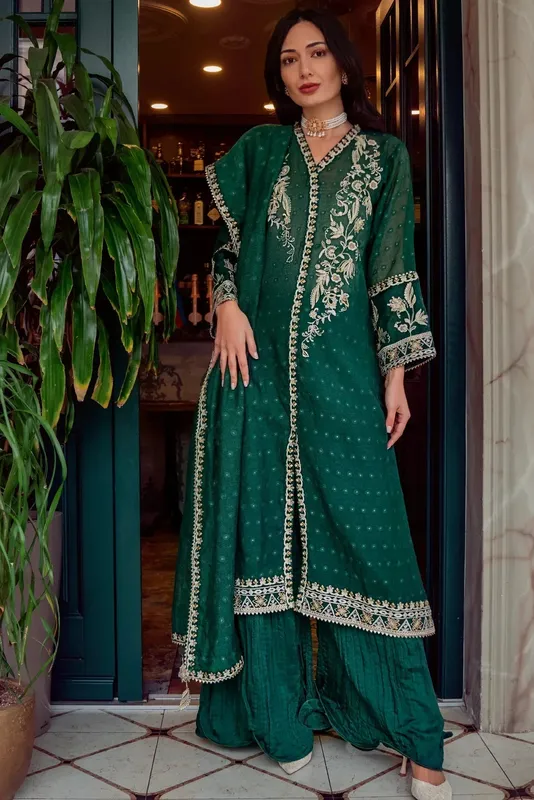 Muntaha by Shanzay Fahad Noore e Zaib Cotton Silk – view 1 – Poshaq