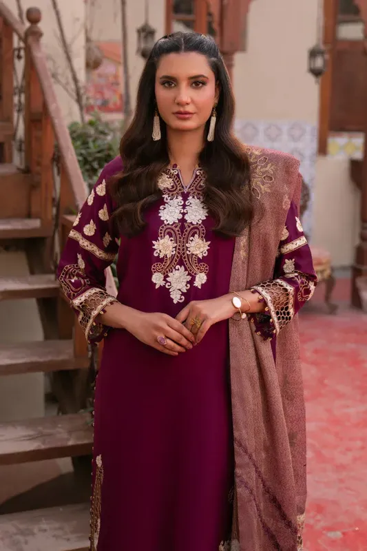 Muntaha by Shanzay Fahad Aangan Eid Edit Raw Silk – view 1 – Poshaq