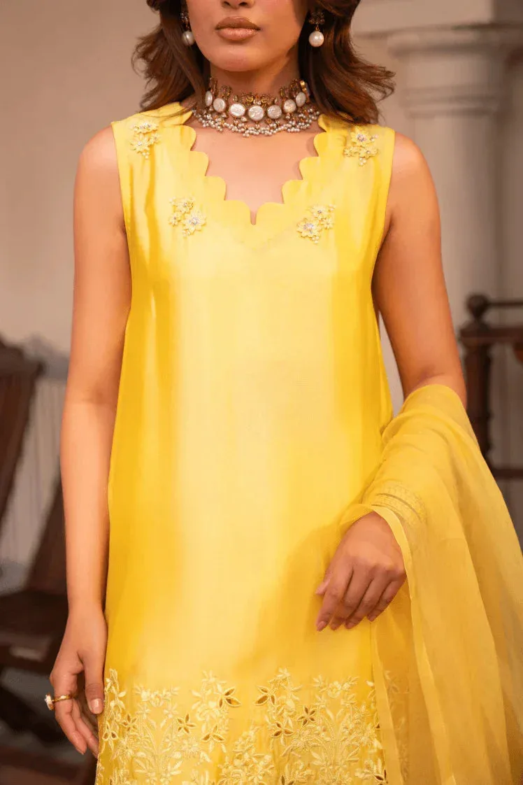 Muntaha by Shanzay Fahad Aangan Eid Edit Raw Silk – view 2 – Poshaq