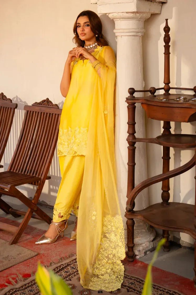 Muntaha by Shanzay Fahad Aangan Eid Edit Raw Silk – view 3 – Poshaq
