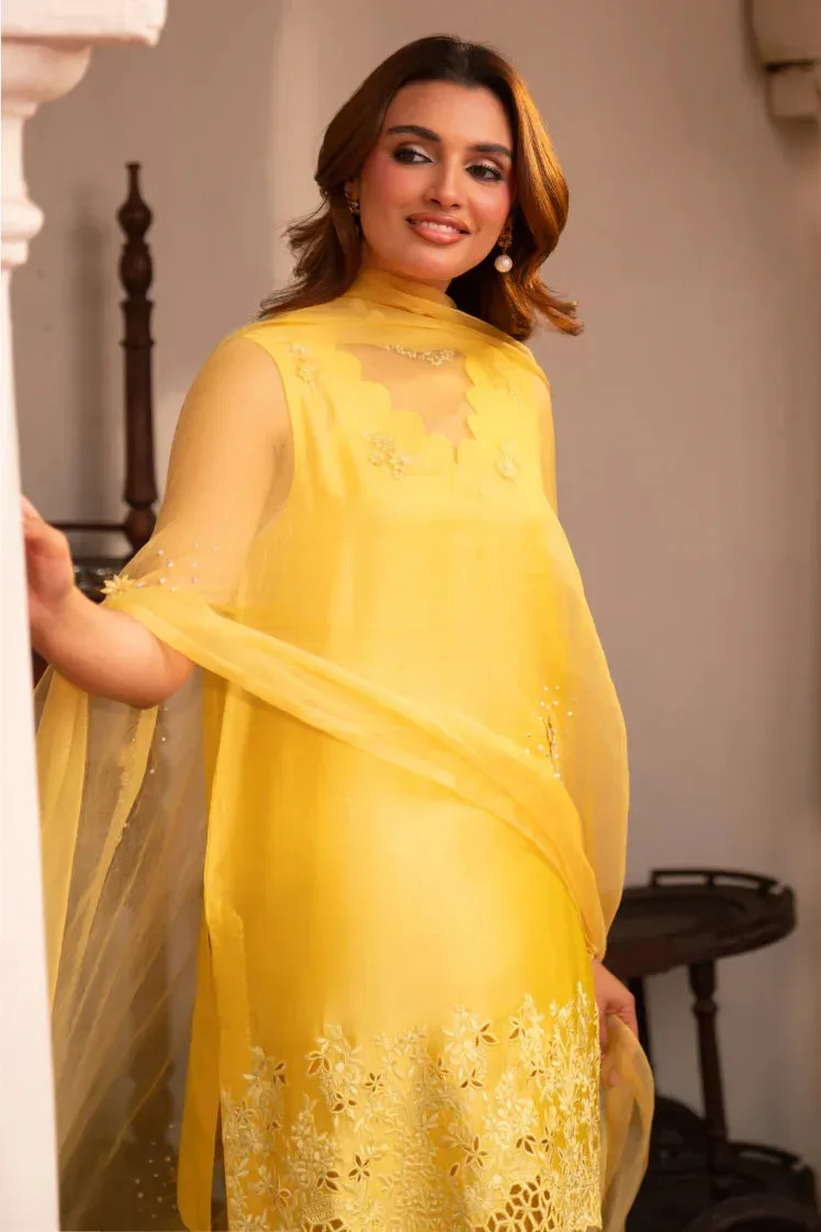 Muntaha by Shanzay Fahad Aangan Eid Edit Raw Silk – view 6 – Poshaq