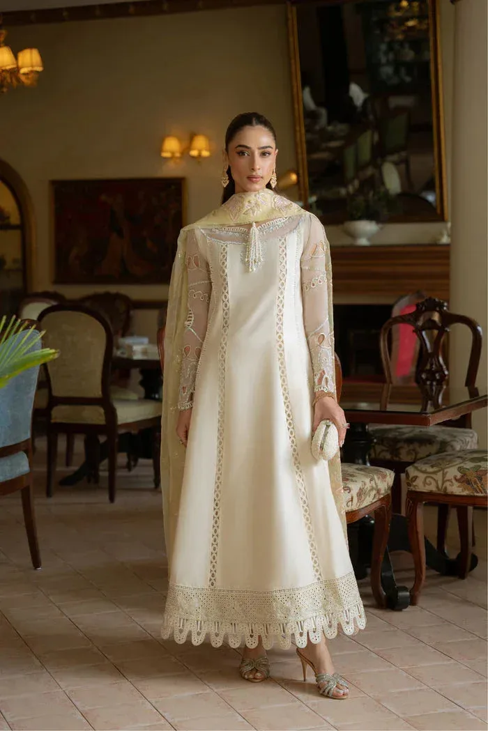 Mysie by Tahira Eid Festive 25 Ivory Raw Silk – view 1 – Poshaq
