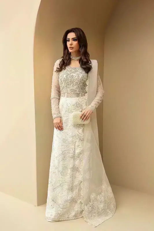 Mysie by Tahira Festive Formals 24 White – view 1 – Poshaq