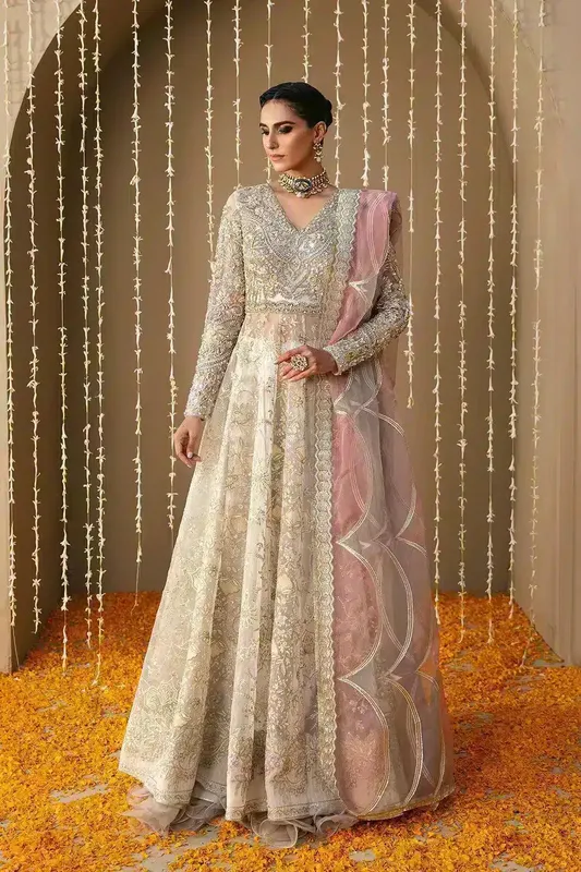 Mysie by Tahira Festive Formals 24 Ivory – view 1 – Poshaq