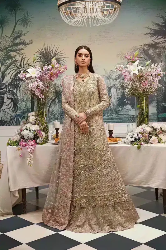 Mysie by Tahira Arzu Wedding Formals 23 Beige – view 1 – Poshaq