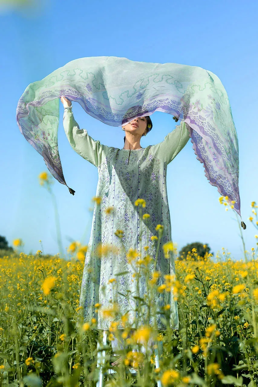 Unstitched Lawn 2026 Green Jacquard – view 6 – Poshaq