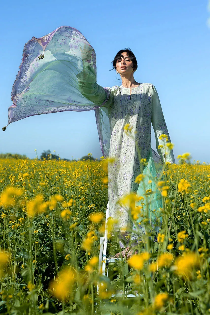 Unstitched Lawn 2026 Green Jacquard – view 9 – Poshaq