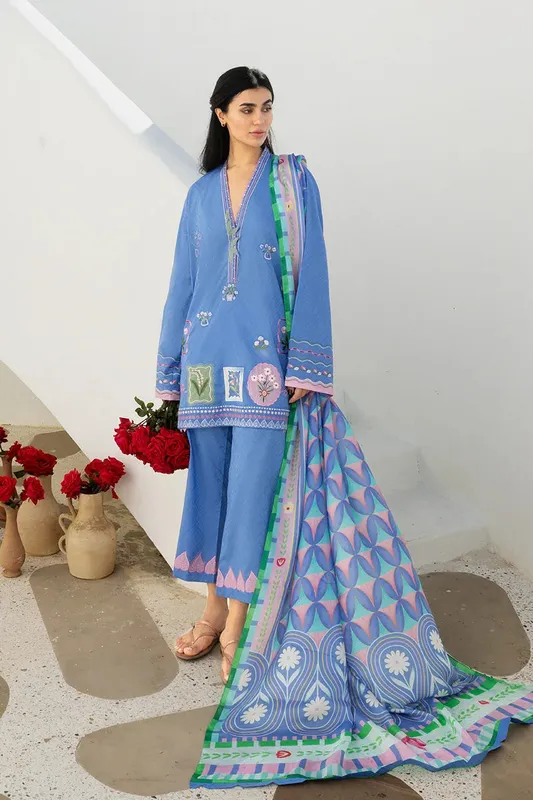 Unstitched Lawn 2026 Ivory Jacquard – view 1 – Poshaq