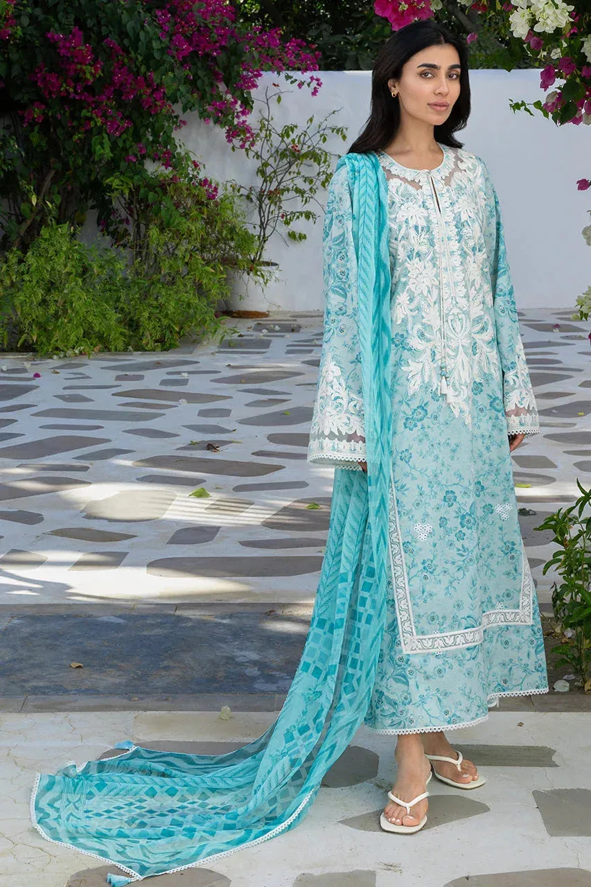 Unstitched Lawn 2026 White Jacquard – view 3 – Poshaq