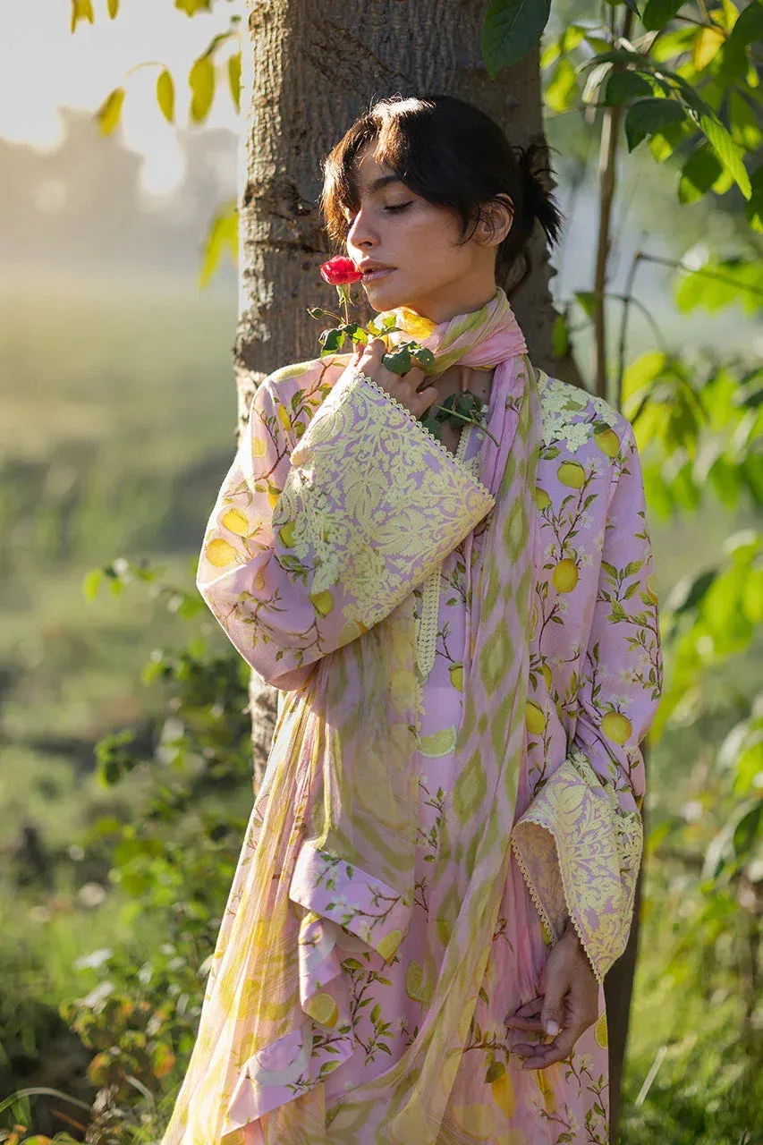 Unstitched Lawn 2026 Yellow Jacquard – view 5 – Poshaq