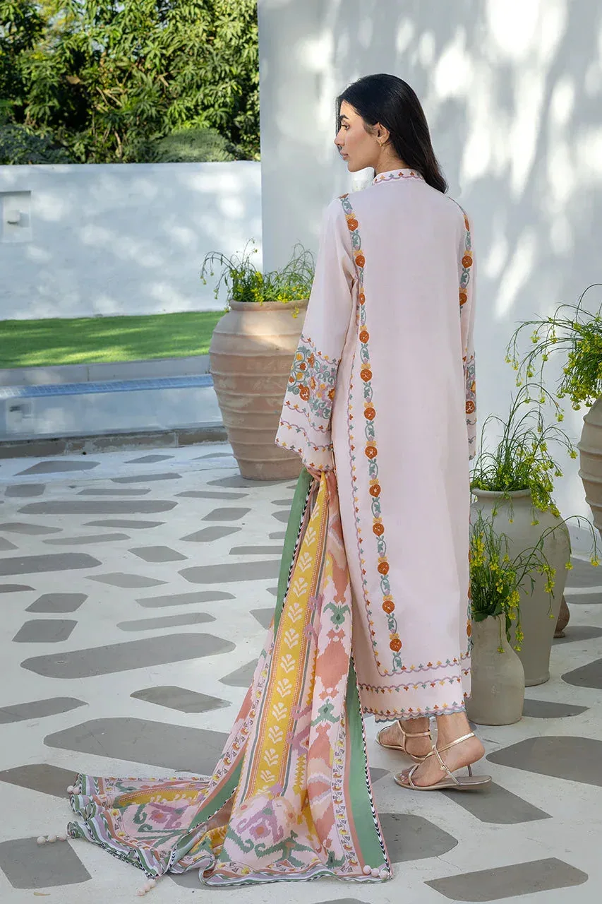 Unstitched Lawn 2026 Pink Jacquard – view 2 – Poshaq