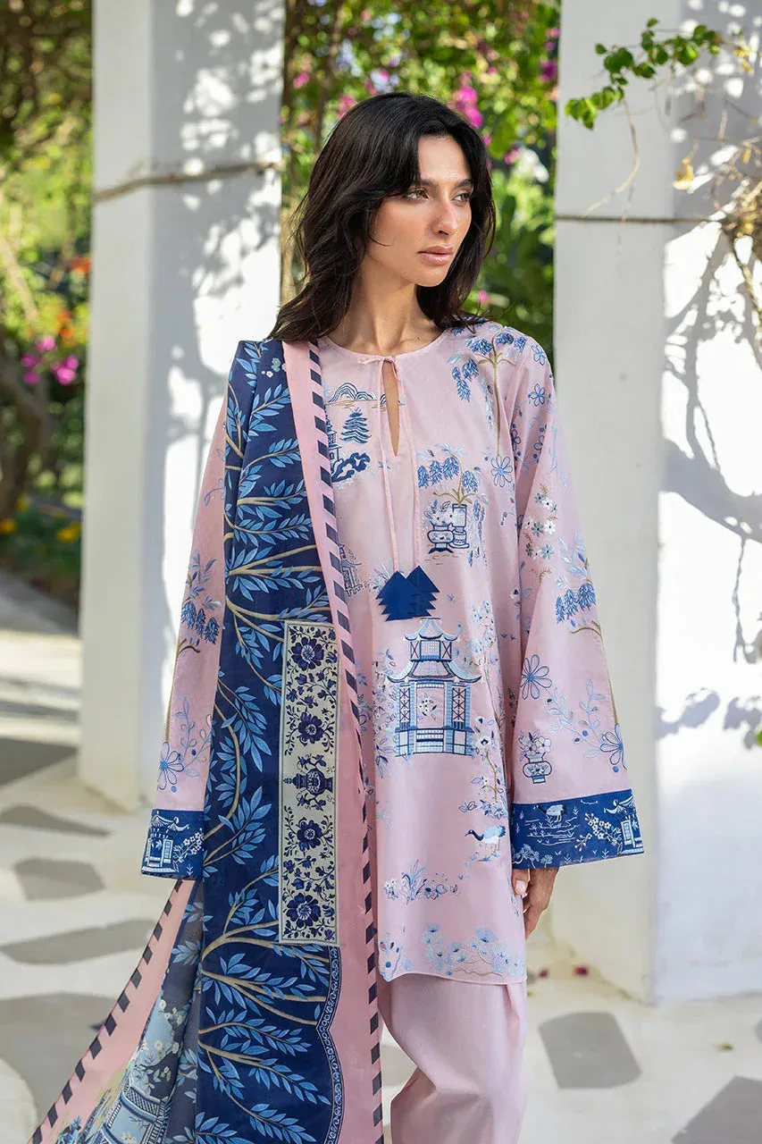 Unstitched Lawn 2026 Lilac Jacquard – view 3 – Poshaq