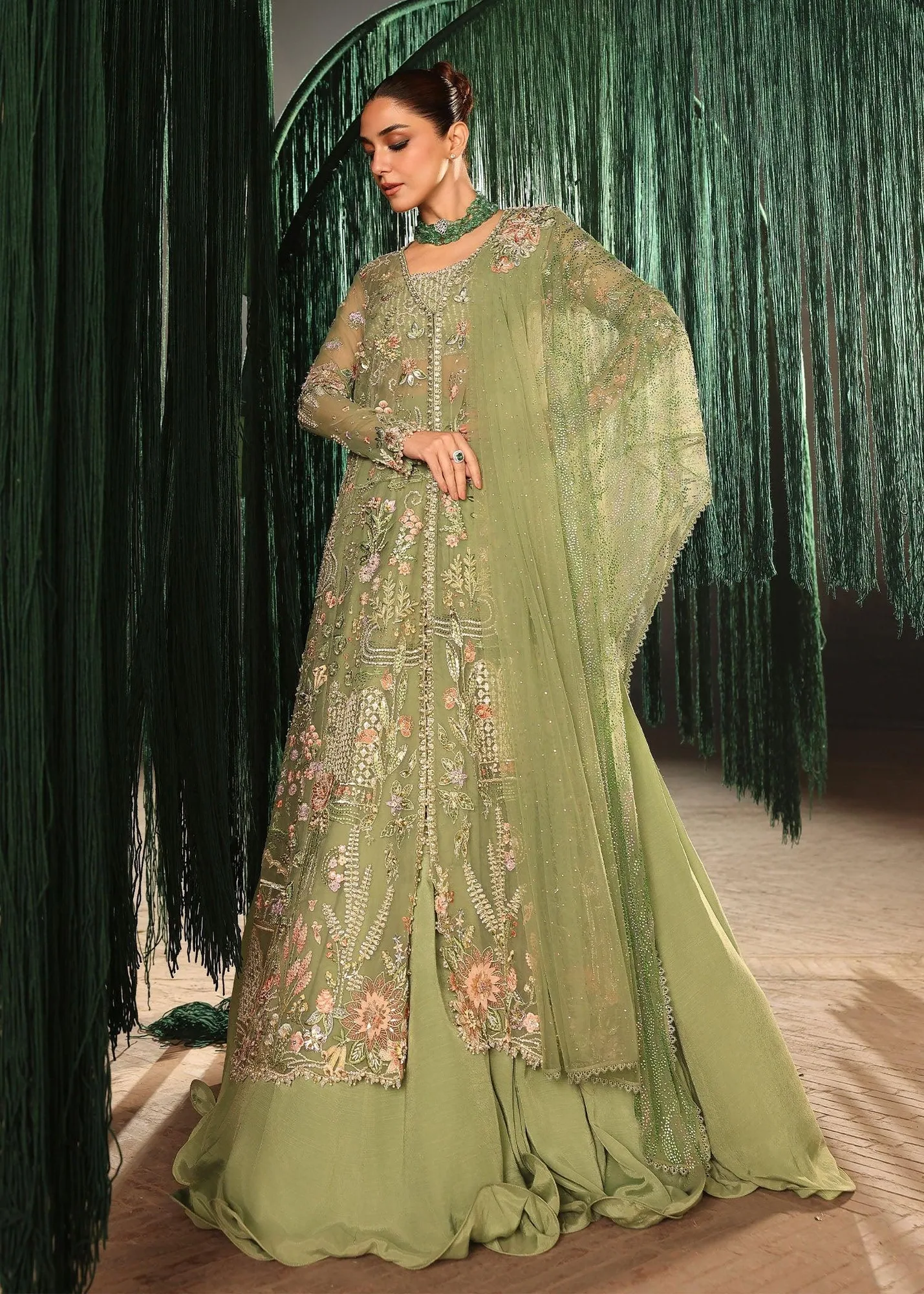Crimson Mint Cotton – view 7 – Poshaq