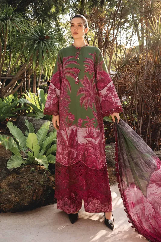 Maria.B. Designs Green Chiffon – view 1 – Poshaq