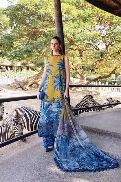Maria.B. Designs Mustard Chiffon – view 1 – Poshaq