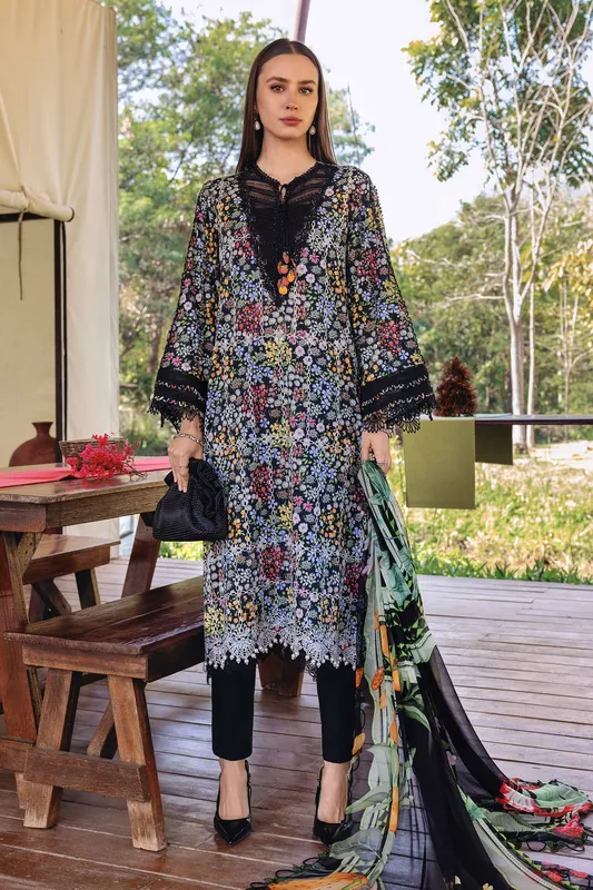 Maria.B. Designs Black Chiffon – view 1 – Poshaq