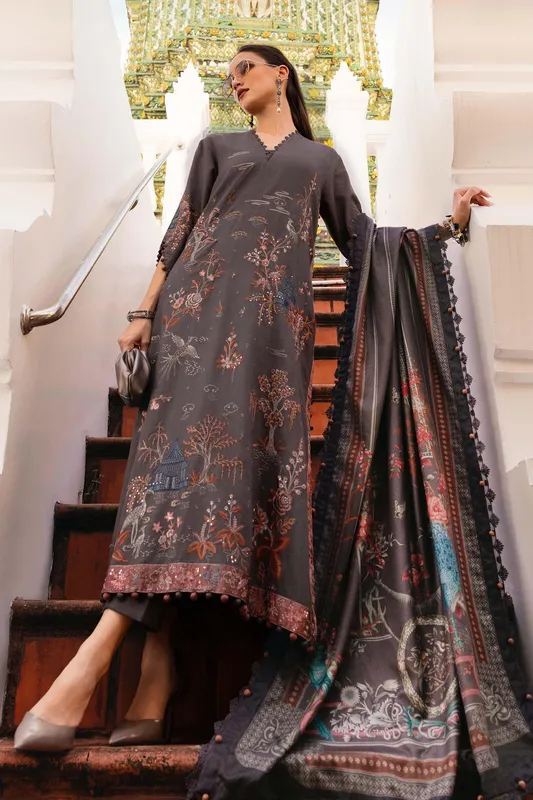 Maria.B. Designs Grey Organza – view 1 – Poshaq