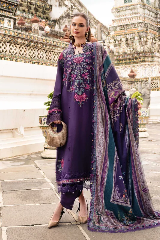 Maria.B. Designs Purple Linen – view 1 – Poshaq