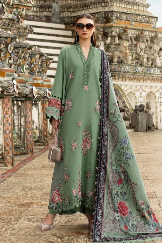 Maria.B. Designs Green Linen – view 1 – Poshaq