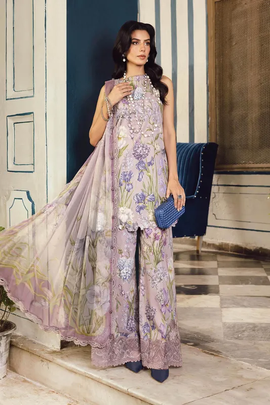 Maria.B. Designs Lilac Chiffon – view 1 – Poshaq