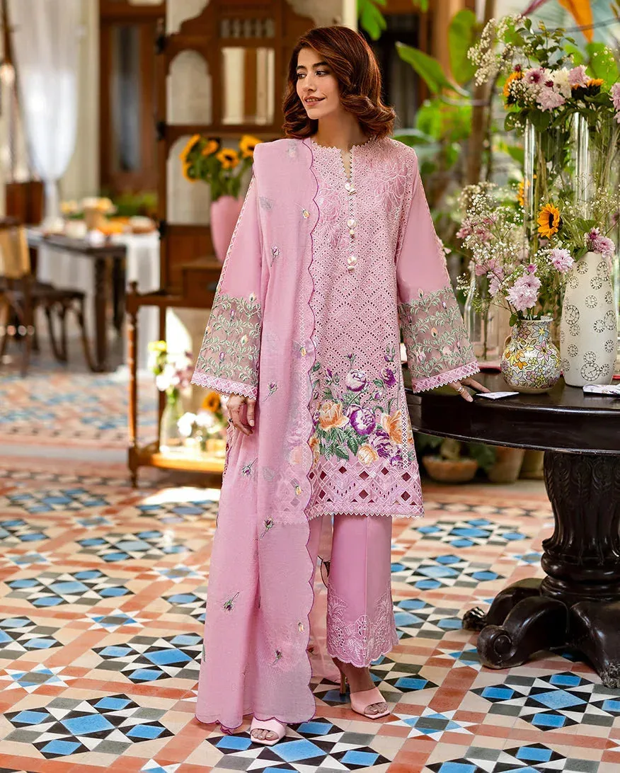 Mushq Pakistan Pink Organza – view 1 – Poshaq