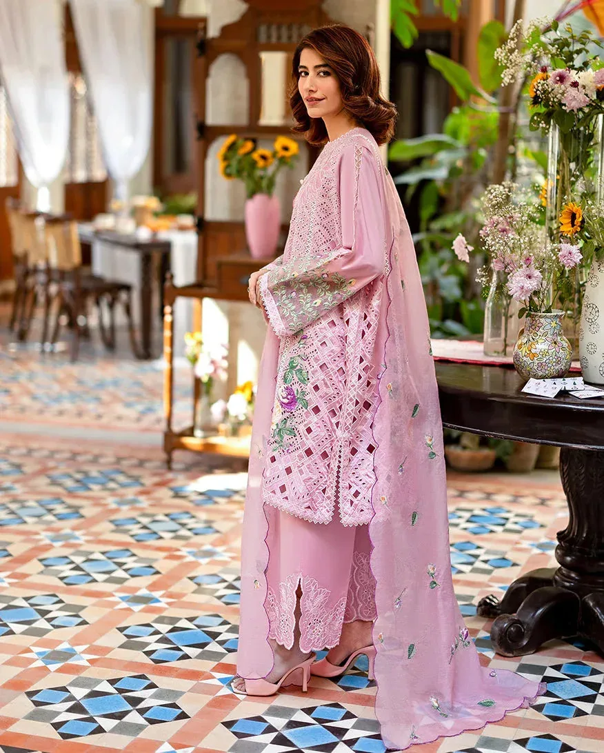 Mushq Pakistan Pink Organza – view 2 – Poshaq