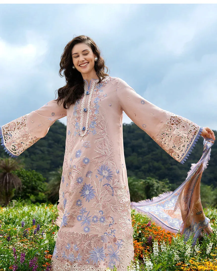 mushqofficial Peach Pink Organza – view 4 – Poshaq