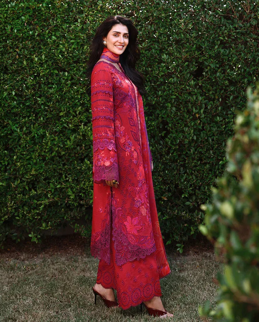 mushqofficial Red Organza – view 2 – Poshaq