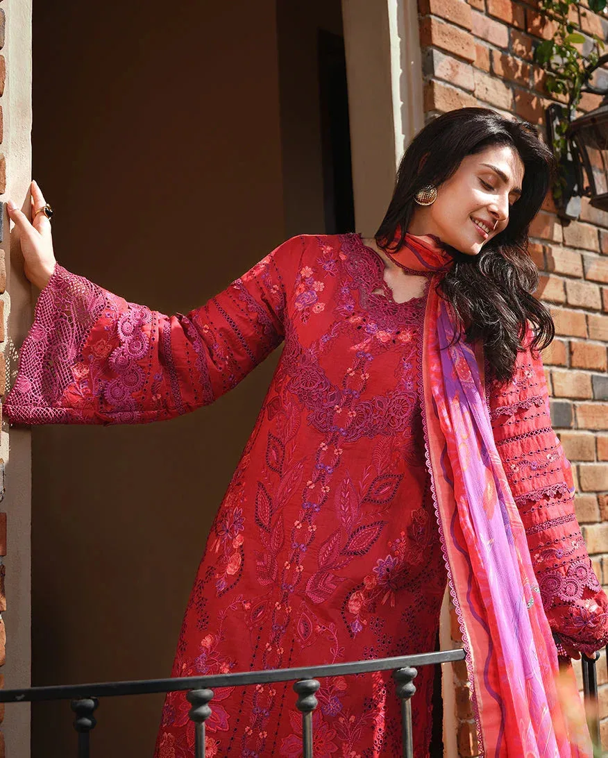 mushqofficial Red Organza – view 3 – Poshaq