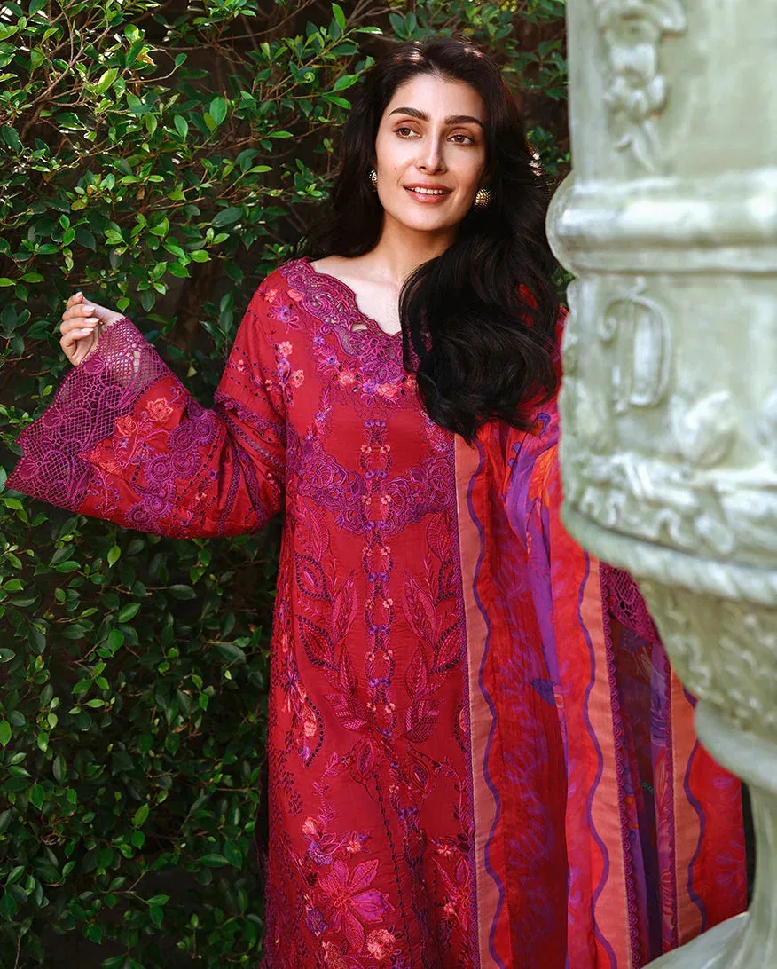 mushqofficial Red Organza – view 4 – Poshaq