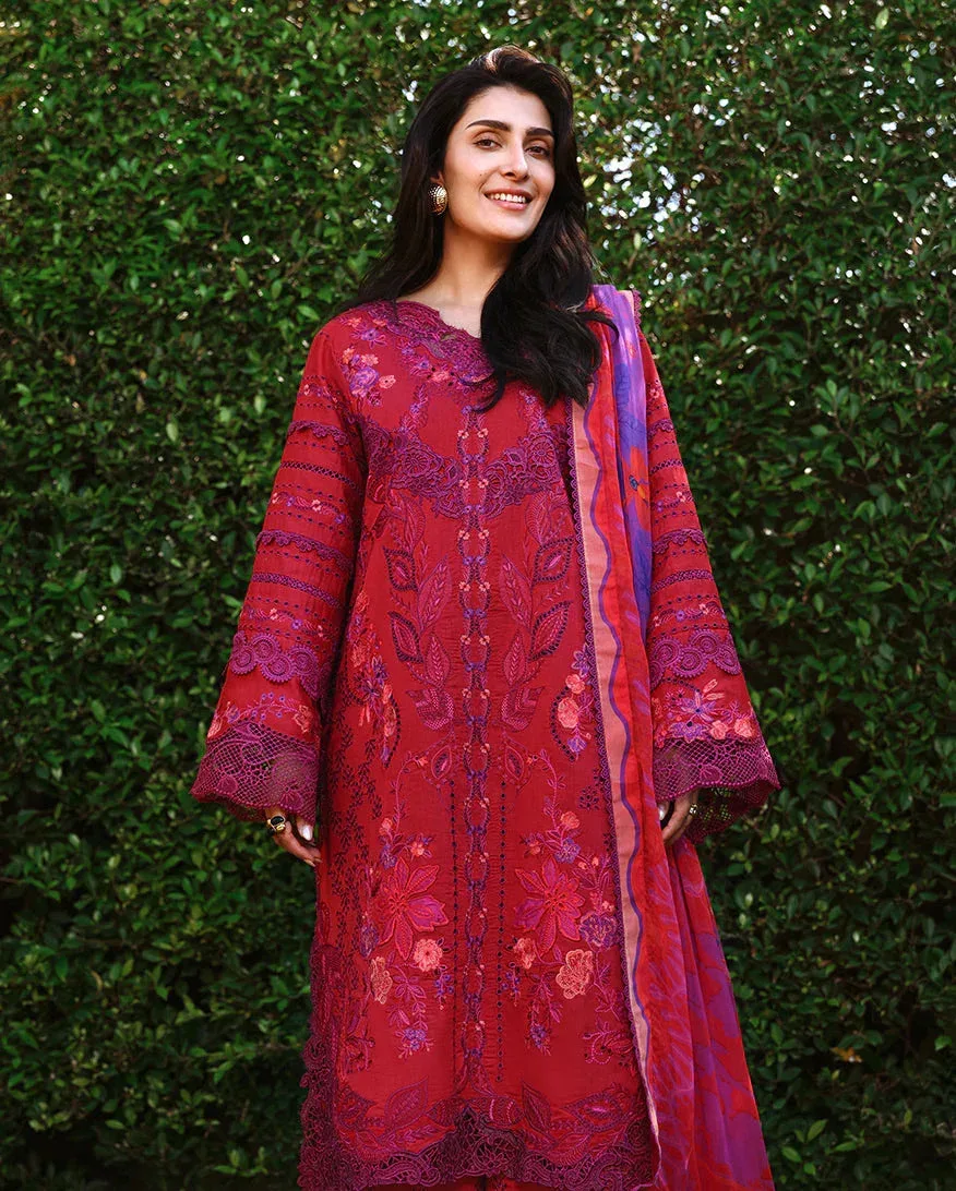 mushqofficial Red Organza – view 6 – Poshaq