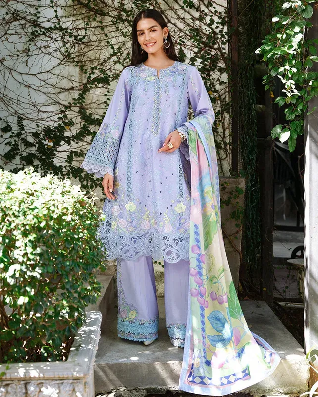 mushqofficial Lilac Organza – view 1 – Poshaq