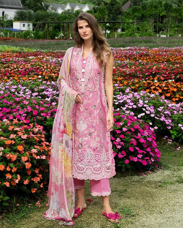 mushqofficial Pink Organza – view 1 – Poshaq