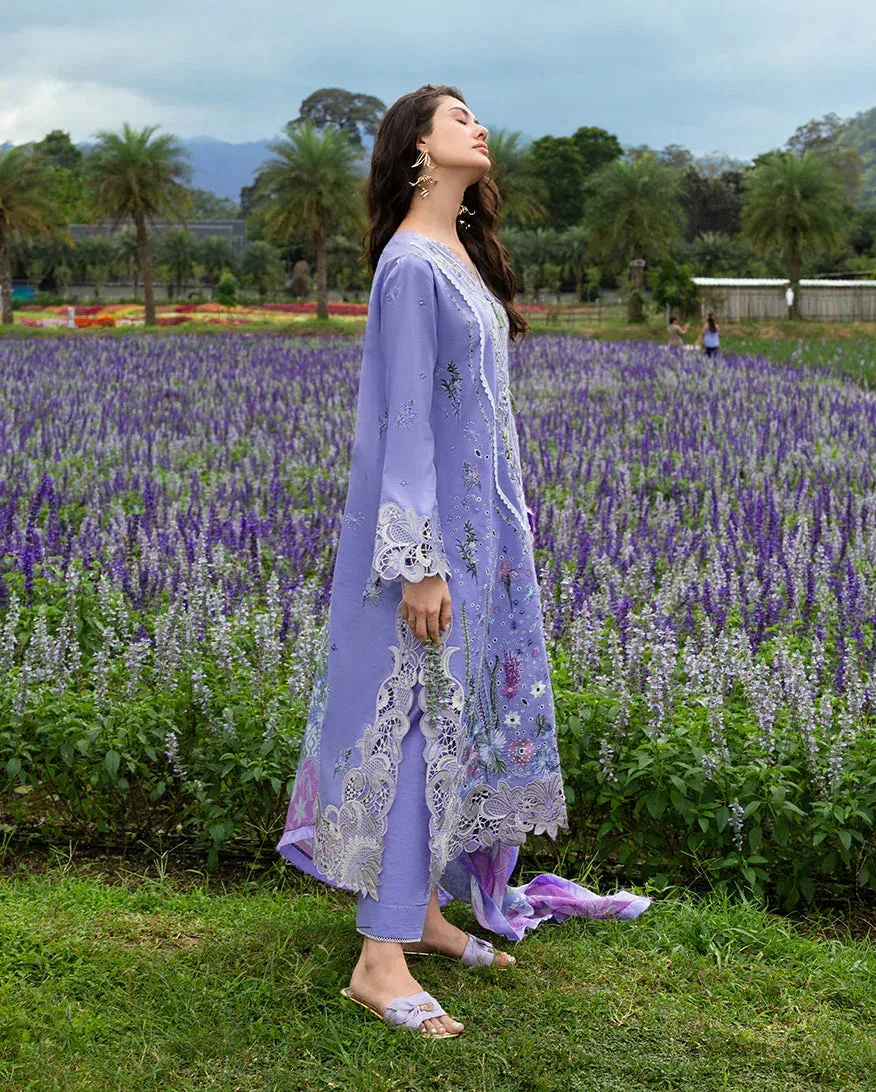 mushqofficial Light Purple Organza – view 2 – Poshaq