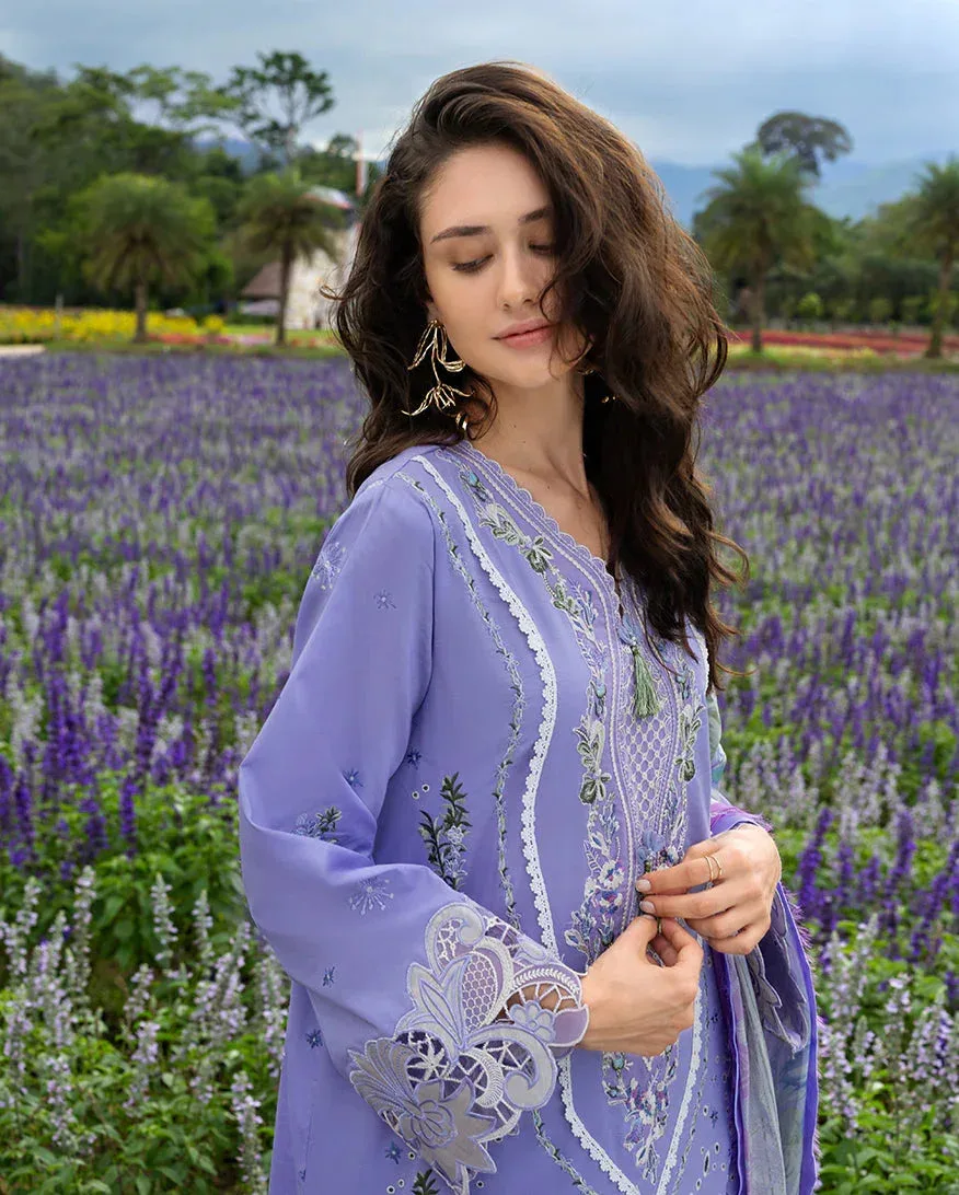 mushqofficial Light Purple Organza – view 3 – Poshaq