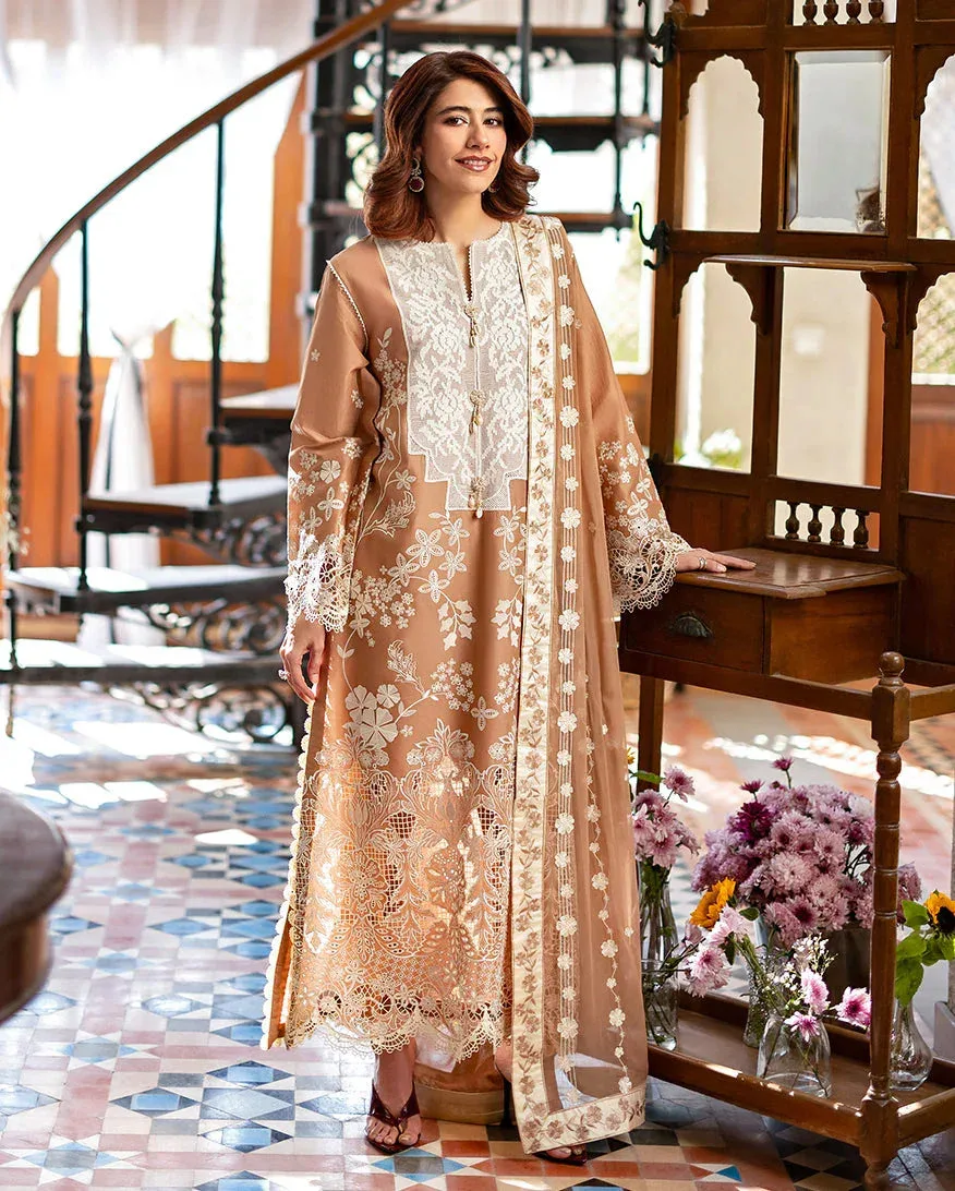 Mushq Pakistan Mocca Chiffon – view 1 – Poshaq