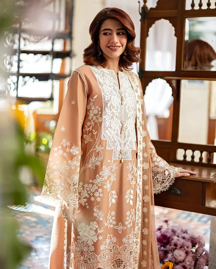 Mushq Pakistan Mocca Chiffon – view 2 – Poshaq