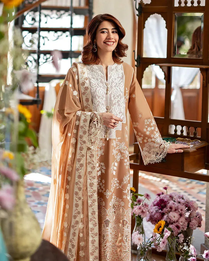 Mushq Pakistan Mocca Chiffon – view 5 – Poshaq
