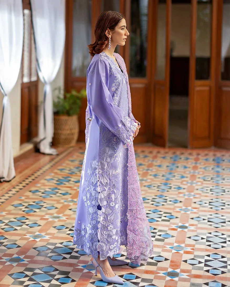 Mushq Pakistan Lilac Organza – view 2 – Poshaq