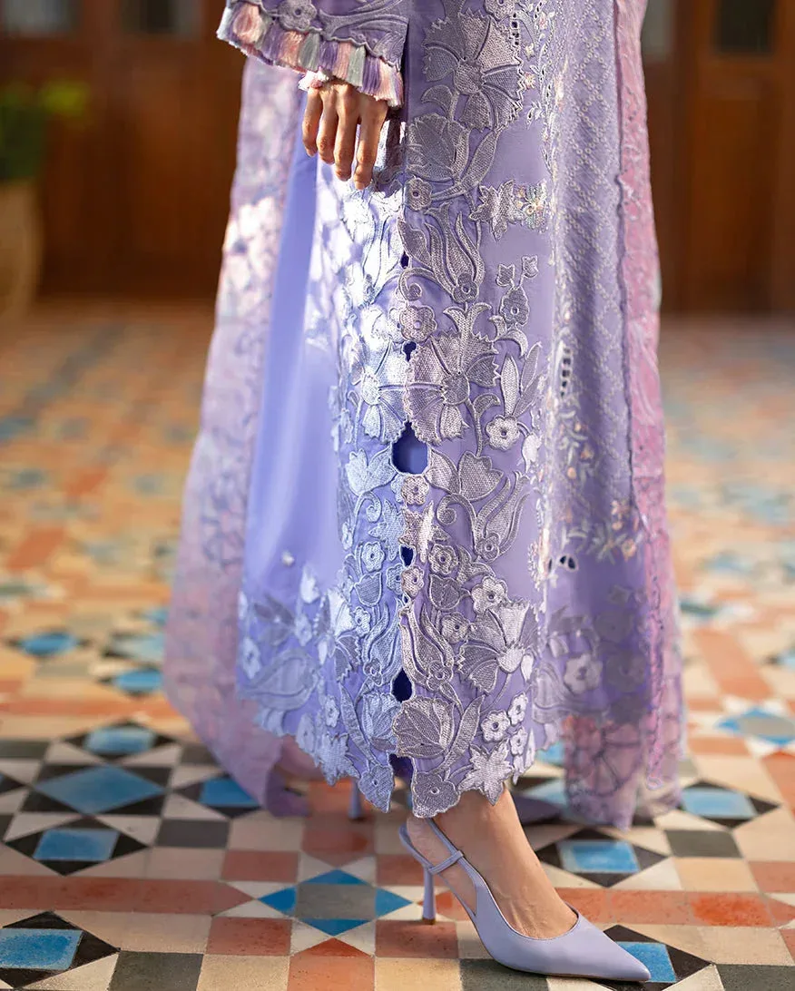 Mushq Pakistan Lilac Organza – view 5 – Poshaq