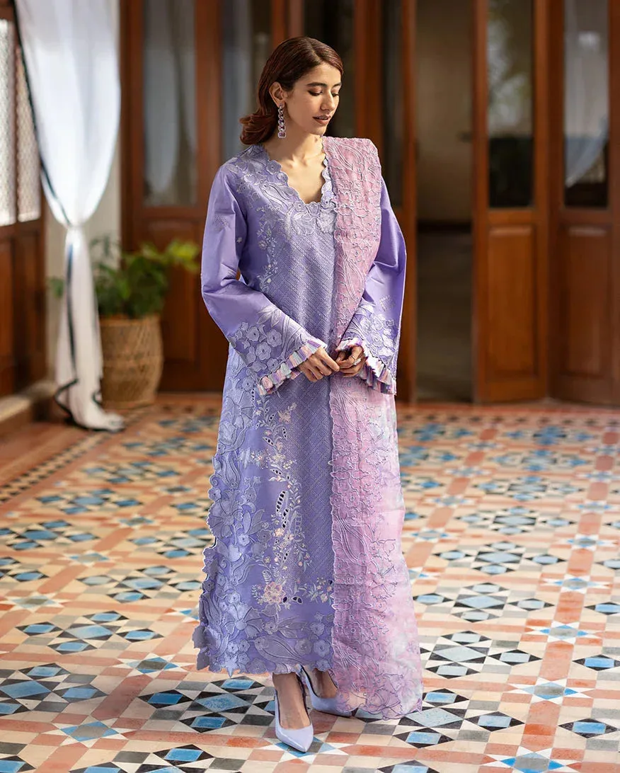 Mushq Pakistan Lilac Organza – view 6 – Poshaq