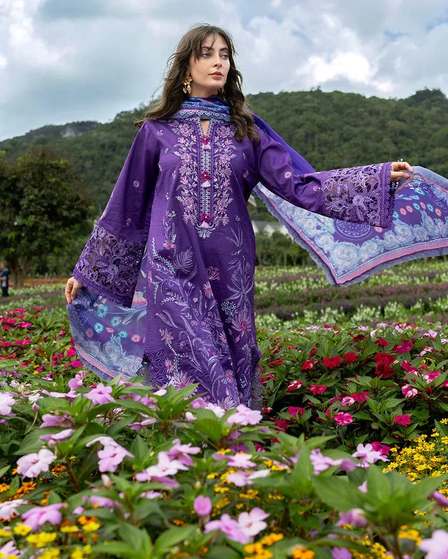 mushqofficial Purple Organza – view 2 – Poshaq