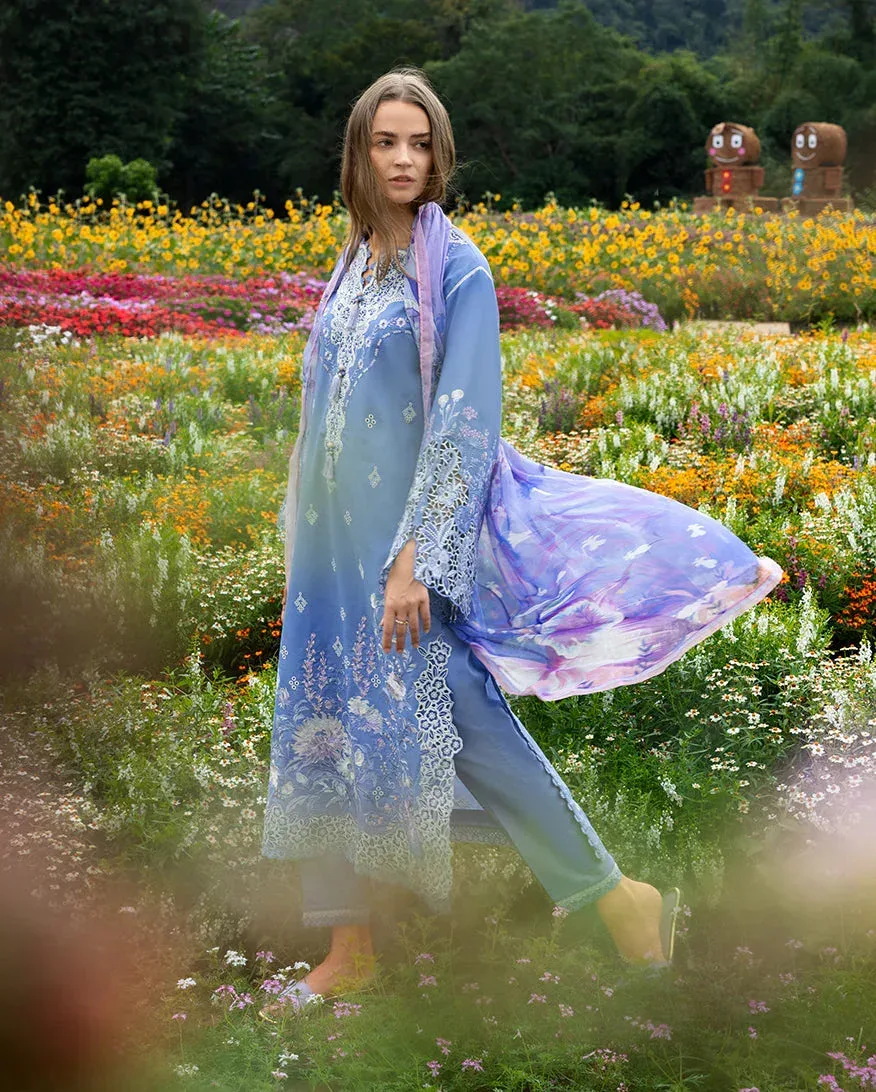 mushqofficial Blue Organza – view 2 – Poshaq