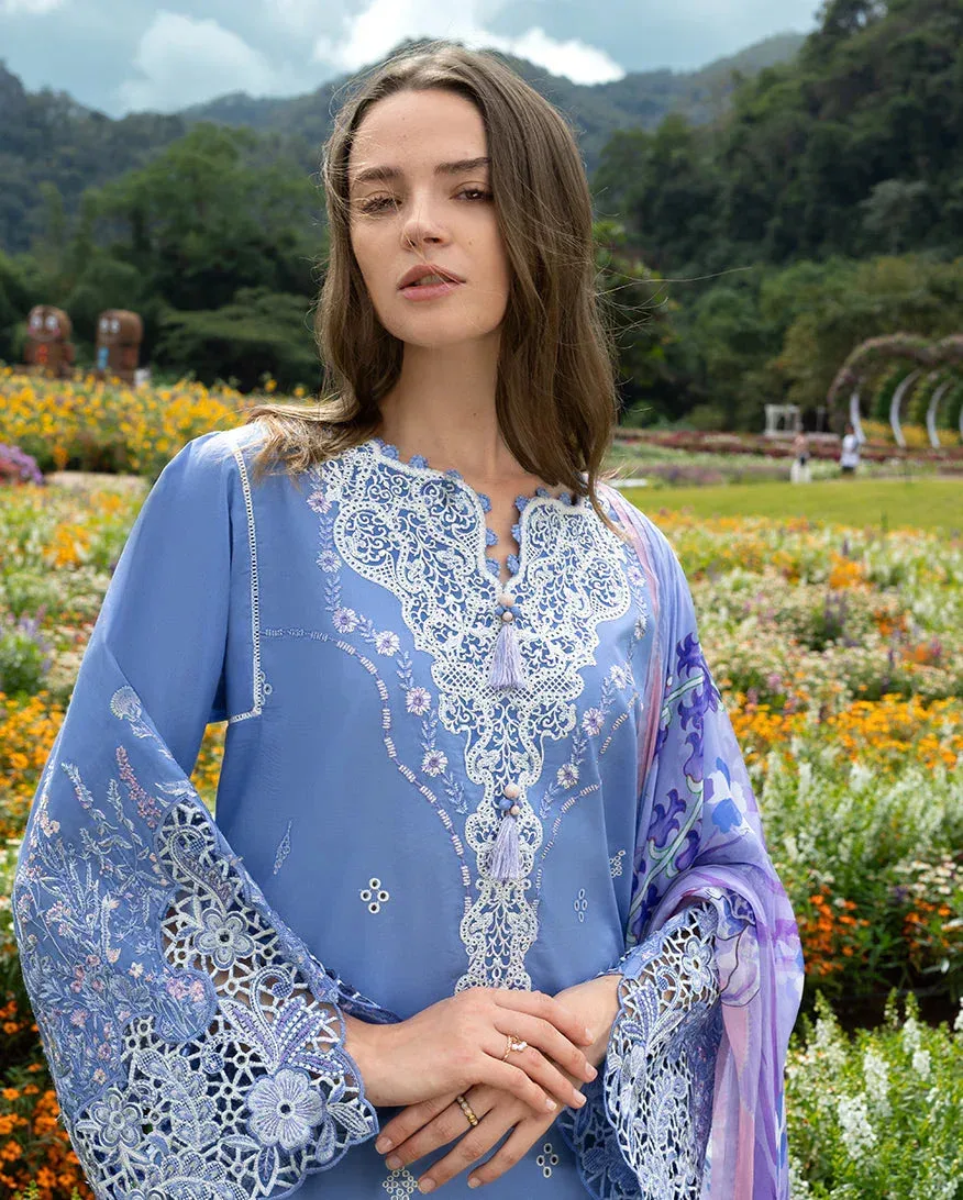 mushqofficial Blue Organza – view 3 – Poshaq