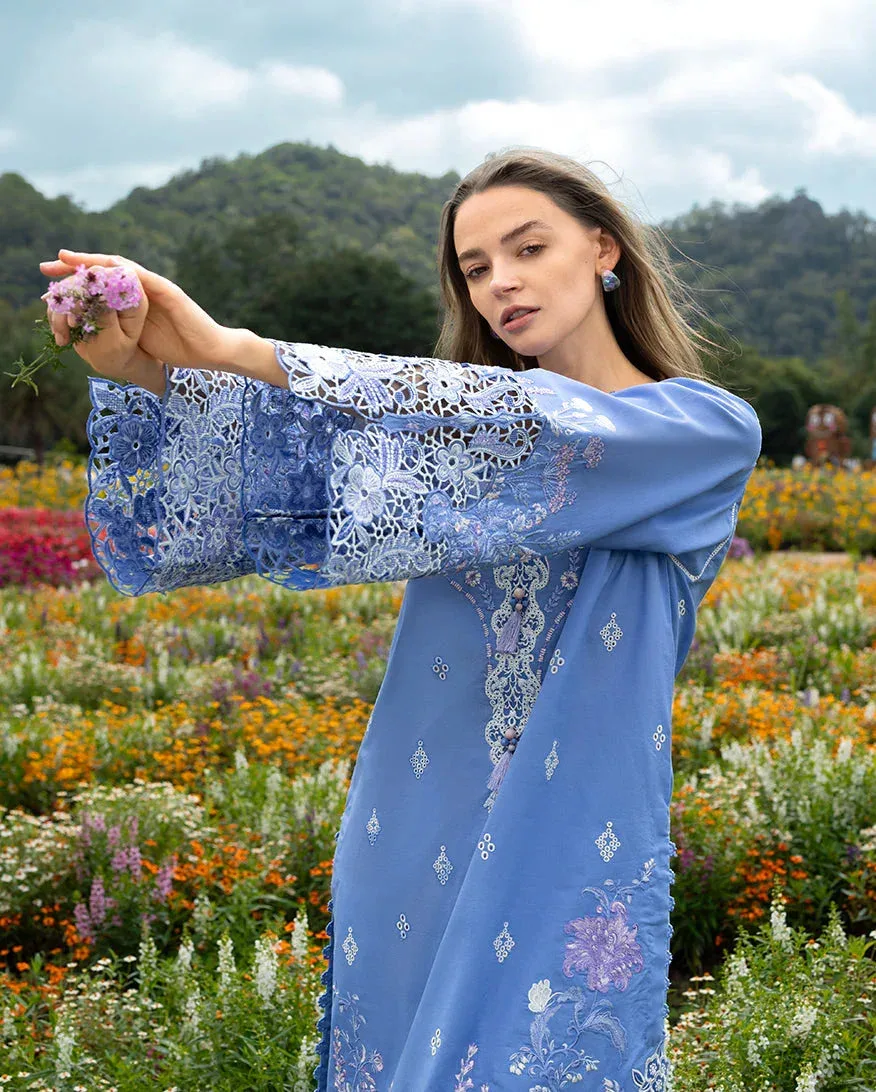 mushqofficial Blue Organza – view 4 – Poshaq