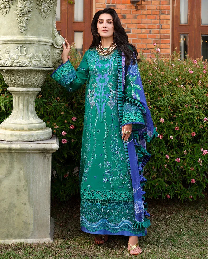 mushqofficial Green Organza – view 1 – Poshaq