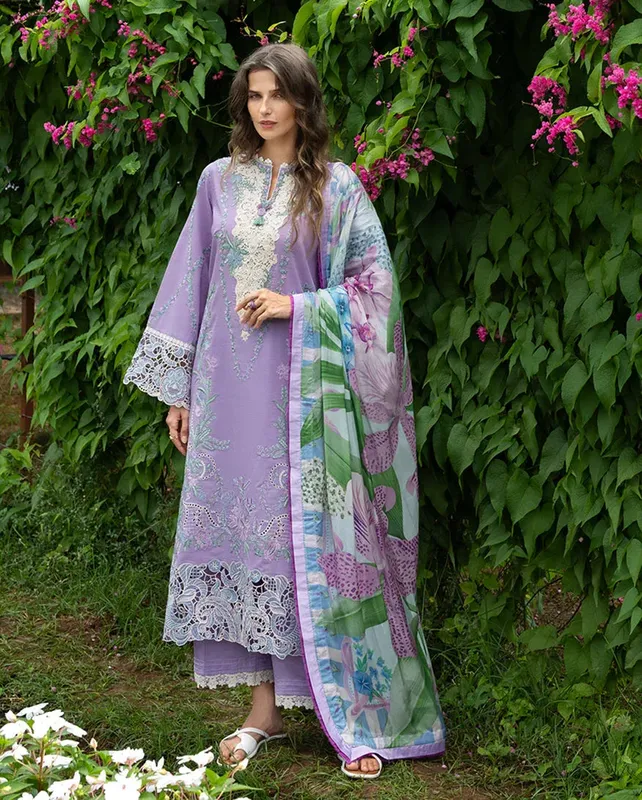 mushqofficial Lilac Organza – view 1 – Poshaq